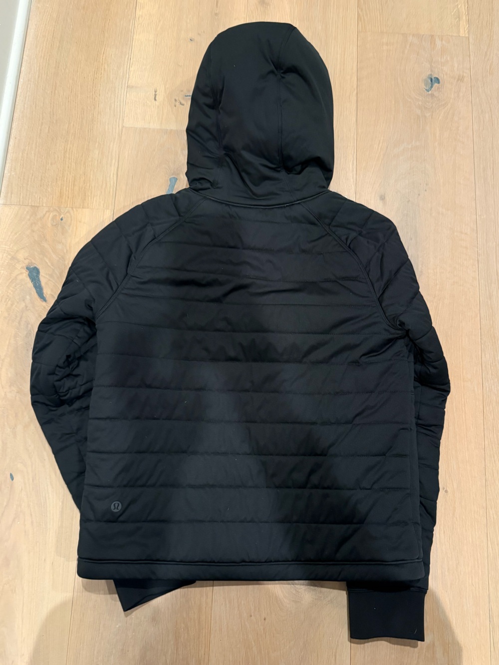 lululemon athletica Black Quilted Hooded Pullover - Picture 5 of 6